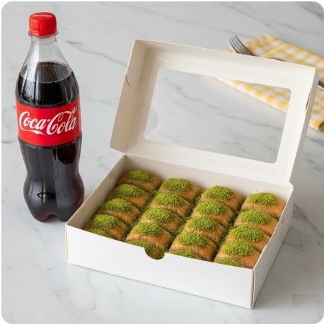 1000 Gr Fıstıklı Baklava 1 Litre Cola Muğla pasta