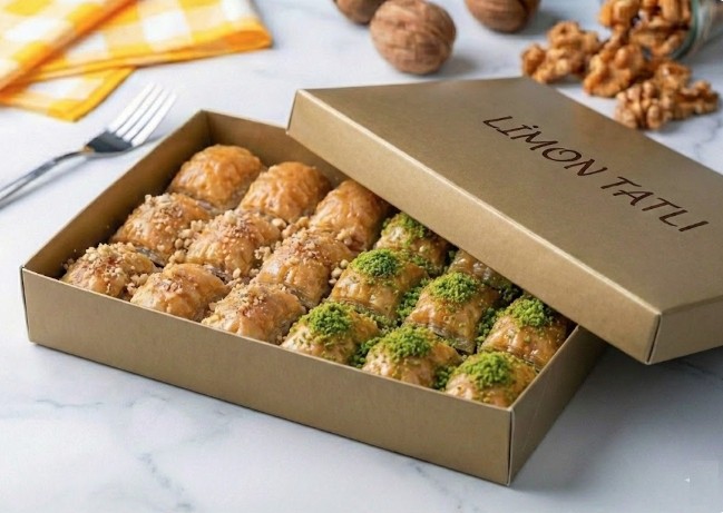 1000 Gr Karışık Cevizli ve Fıstıklı Baklava Muğla pasta
