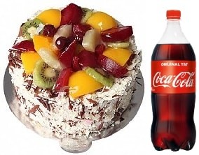 4-6 Kişilik Karışık Meyveli Pasta Muğla pasta